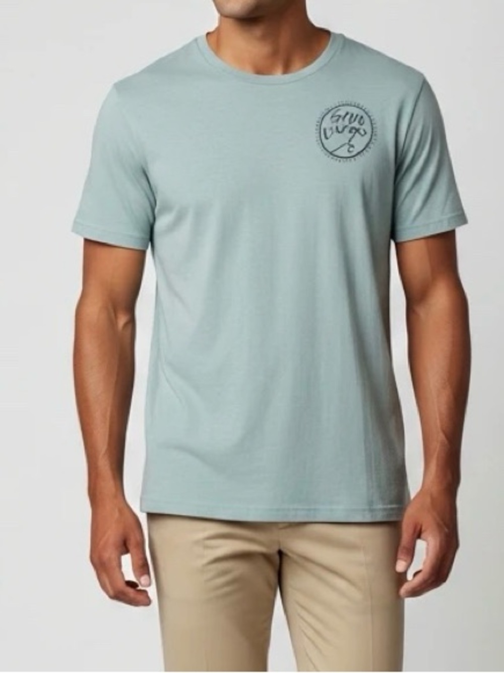 Cotton Heritage San Diego California Mint Blue T-Shirt